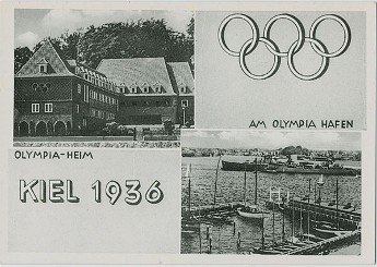 Cartolina olimpiadi della vela a Kiel