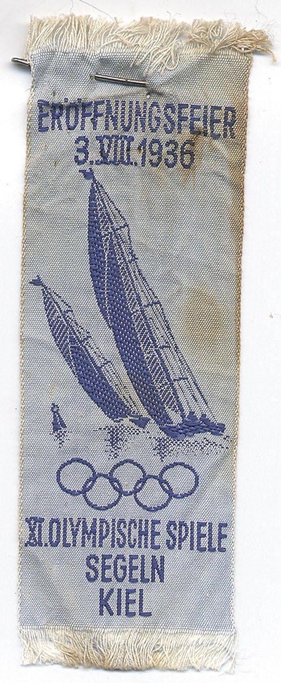 Vessillo innaugurazione olimpiadi della vela